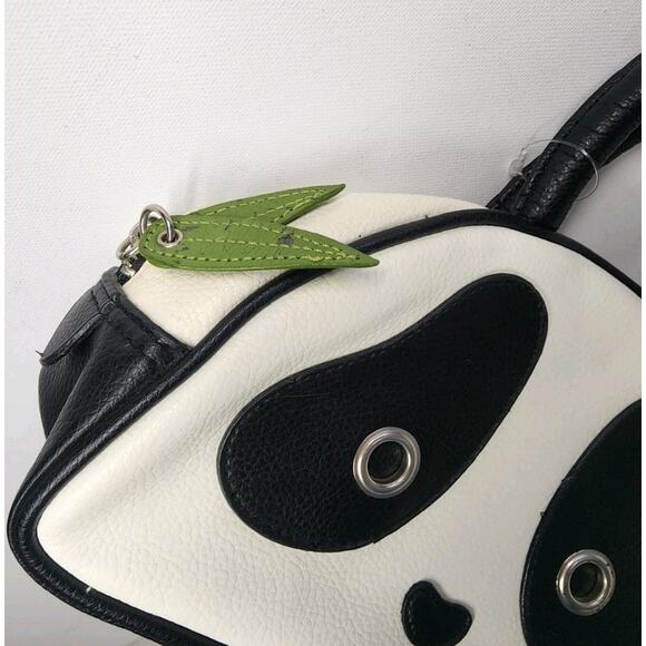 Panda Handbag MORN CREATIONS 6x9 Inch PANDARAMA Black And White Shoulder Bag - Picture 4 of 12